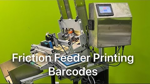 Friction Feeder printing barcodes with Dotjet printer - Pineberry SF12 Feeder
