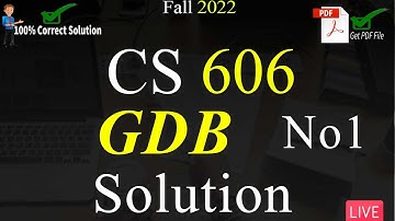 CS606 GDB Solution No 1 Fall 2022 | 100% Correct Solution With Explanation | VU Mentor #gdbsolution