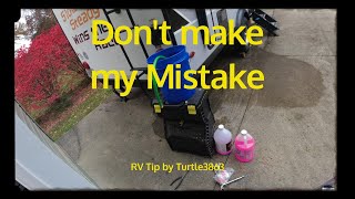 Antifreeze not Pumping into RV?