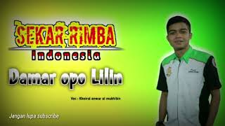 Lagu Damar opo lilin versi Topeng ireng Sekar rimba