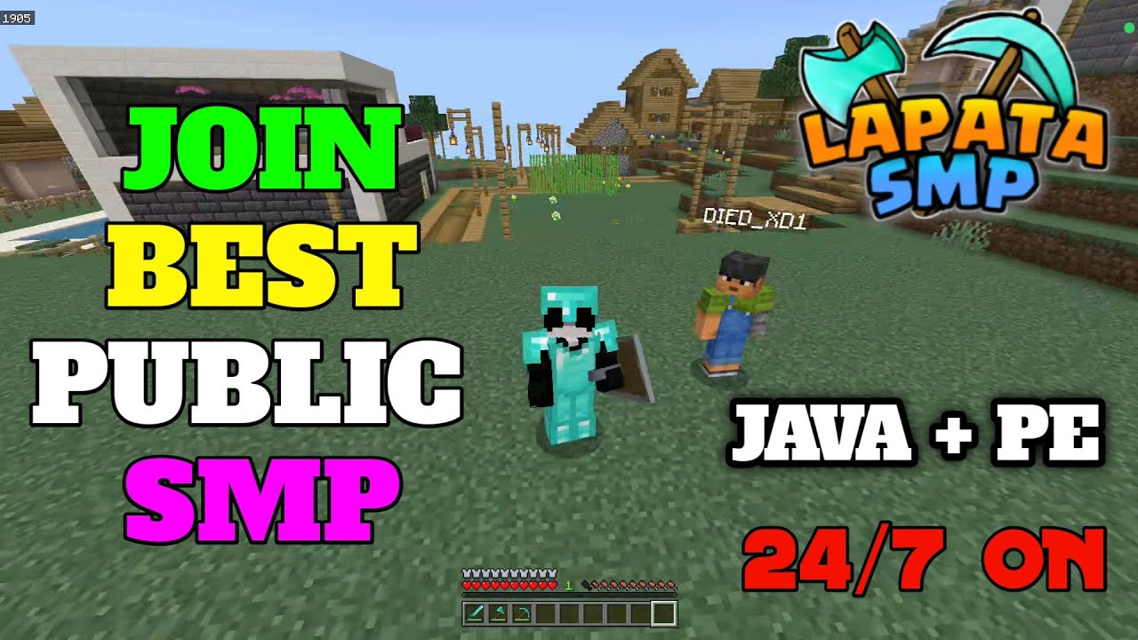 🔥 Best Minecraft SMP Server IP & Port! Join Now & Play 24/7! ⛏️🌍 - YouTube