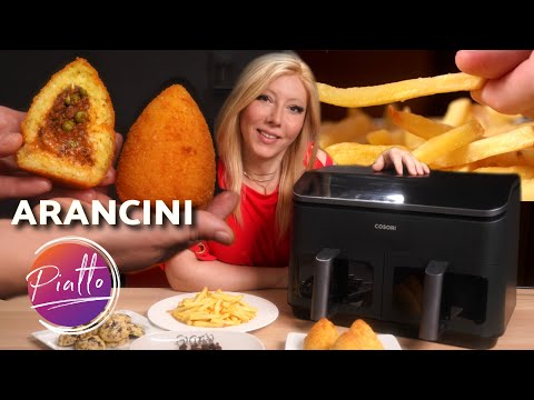 ARANCINI 🇮🇹 Crispy Fries 🍟 and More ☀️ | Air Fryer Recipes (with Cosori Dual Basket)