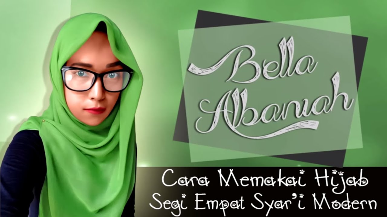 Cara Memakai Hijab Segi Empat Syar\u002639;i Modern Terbaru 2018  YouTube