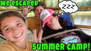 Summer Camp Part 2! We Escaped The Worst Counselor Ever!