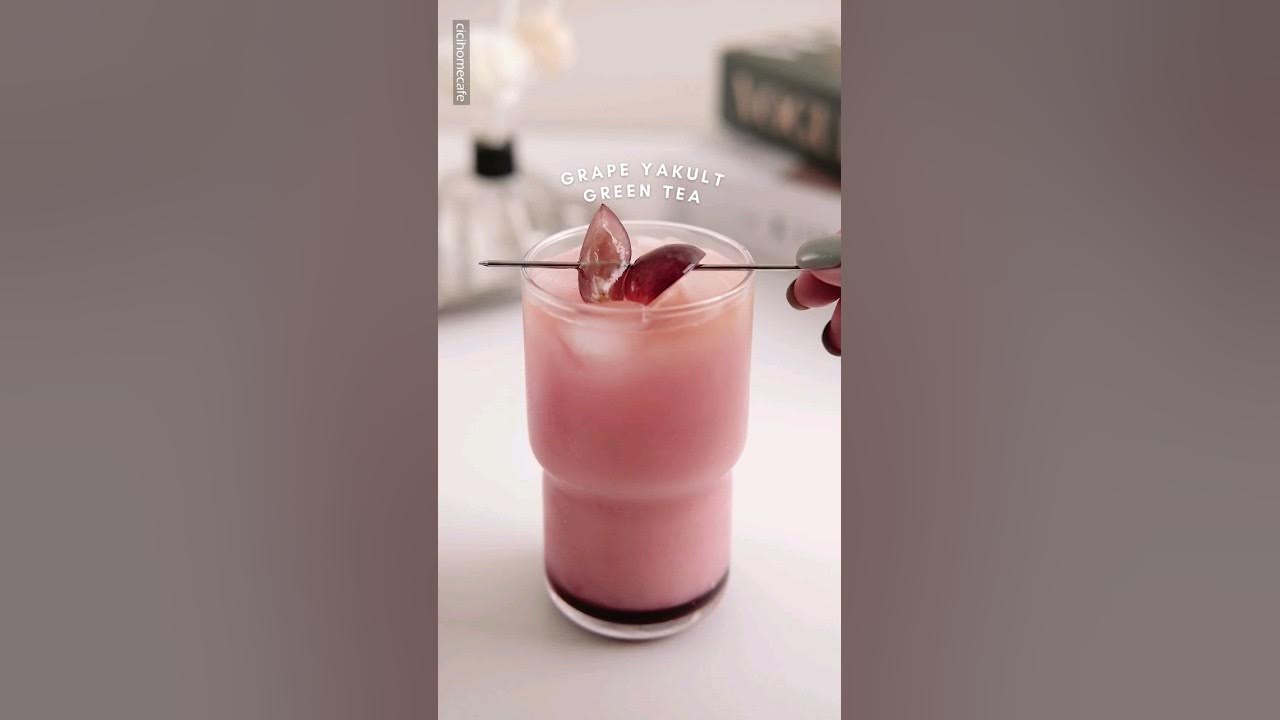 Grape Yakult Green Tea Recipe homecafe YouTube