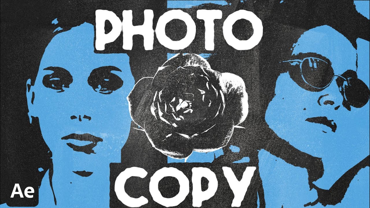 Easy Photocopy Poster Techniques After Effects Tutorial - YouTube