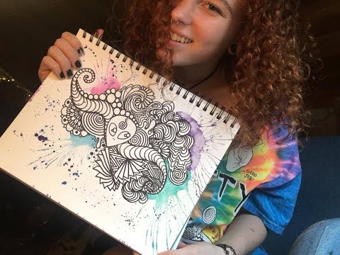 DOODLE WITH ME ( How To Make TRIPPY Art)