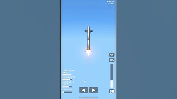 Falcon 9 booster landing #spaceflightsimulator #rockets #space #rocketscience #spacex #sfs