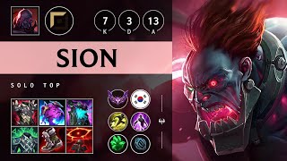 Sion Top Vs Fiora - Kr Master Patch 25.09