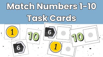 Match Numbers 1–10 Task Cards | 12 Sets of Hands-On Early Math Practice (TPT Preview)