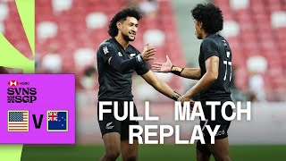 All Blacks 7s edge epic | USA v New Zealand | Singapore HSBC SVNS | Full Match Replay by World Rugby 90,511 views 6 days ago 16 minutes