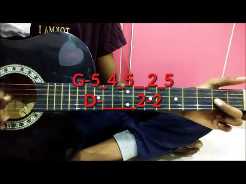 Nannaku prematho music on guitar