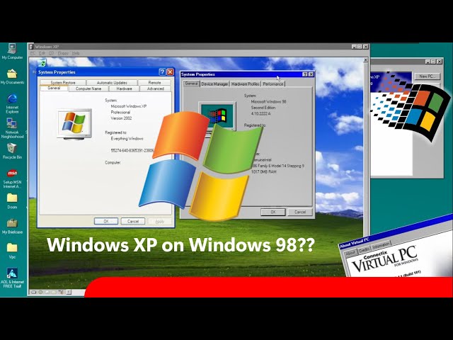 Windows XP on Windows 98?? - YouTube