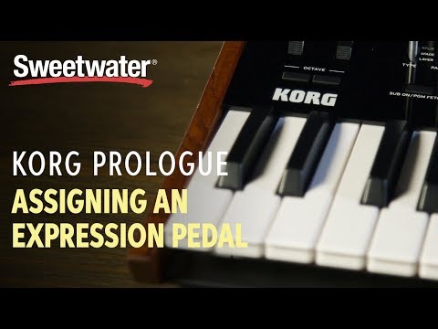 Korg Prologue Assigning an Expression Pedal