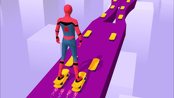 Skater Stacker: All Levels Gameplay - New Update Android, iOS