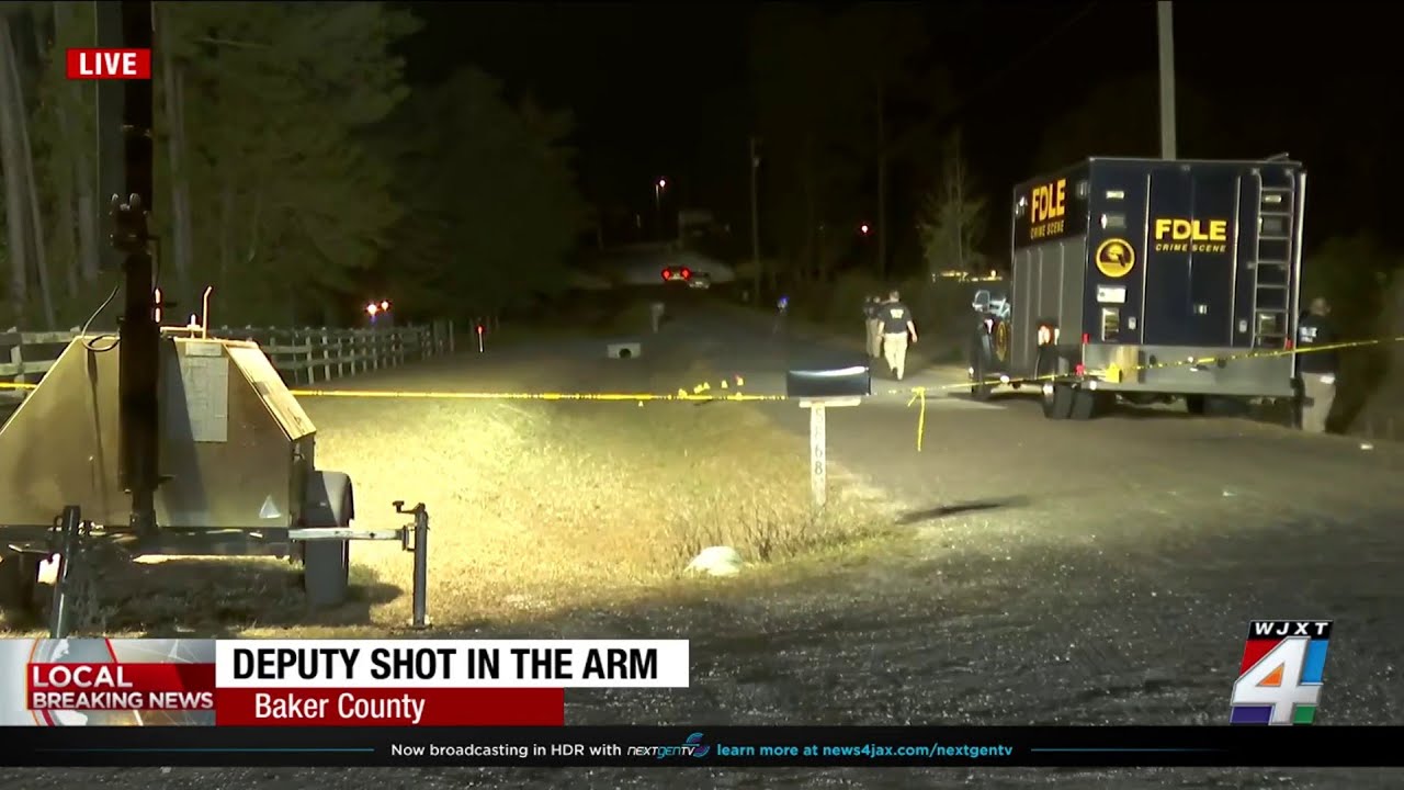 Baker County man found fatally shot in home, deputy shot in arm, expected to recover