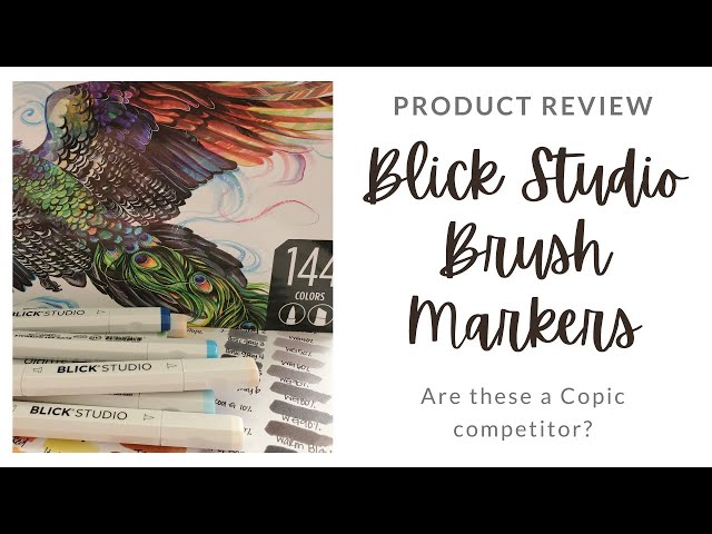 BLICK STUDIO BRUSH MARKER - Review & Demo! - MissKerrieJ - 