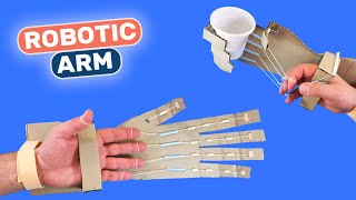 How to Make Robotic Arm from Cardboard. DIY Easy Paper crafts for School Science Projects.