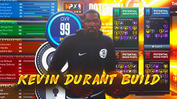 NBA 2K22 KEVIN DURANT NEXT GEN BUILD IS A DEMIGOD! 100 BADGE UPGRADES! BEST SMALL FORWARD BUILD 2K22