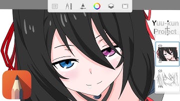 Speed Drawing Anime Kirihime Yoruka using Autodesk Sketchbook Android