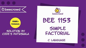 beecrowd Problem 1153 -  Simple Factorial solution( Bangla ) | C language