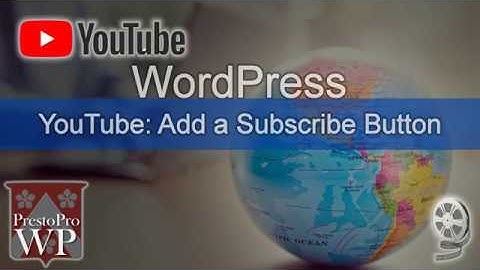 Embed a YouTube subscribe button on your website