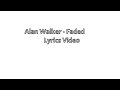 Faded - Alan Walker feat. Iselin Solheim- Faded lyrics video