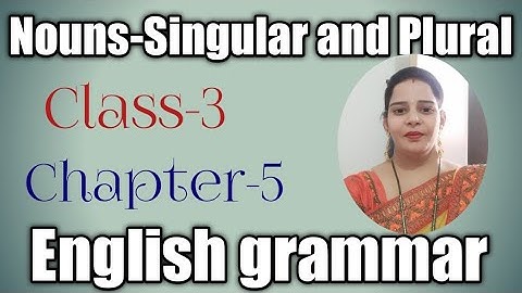 Class-3,Lesson-5,Nouns-Singular and Plural,Englishgrammar, Mittsure complete exercise by Mukesh Soni