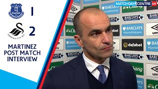 Everton 1-2 Swansea City Roberto Martinez Interview