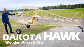 An ALL WOOD Aircraft Kit! Dakota Hawk - CKD Aero and Fisher Flying Products