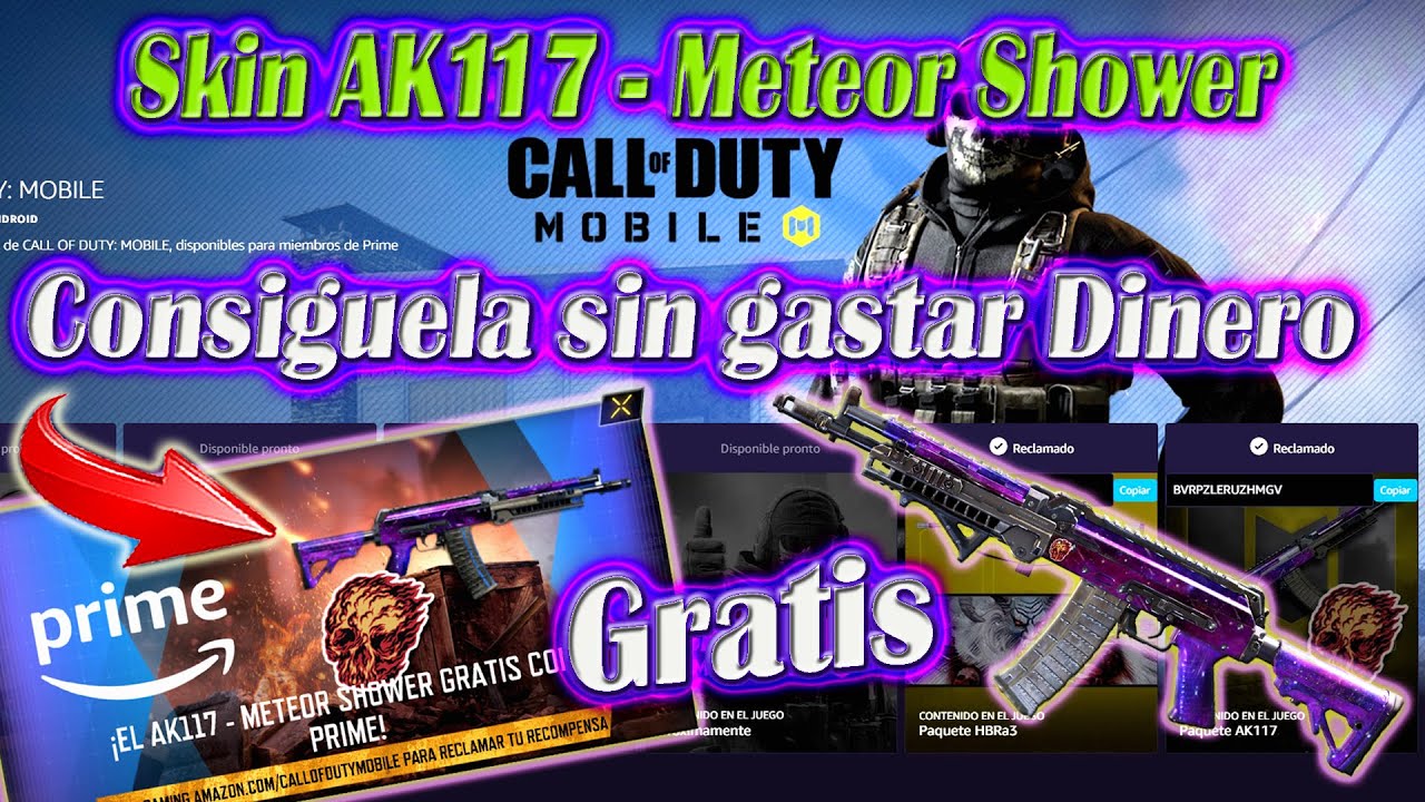 Call of Duty: Mobile - 🆓 FREE with  Prime! 🎁 Get the AK117 - Meteor  Shower bundle! 👉 Visit gaming..com/codmobile to learn more and claim  your rewards!