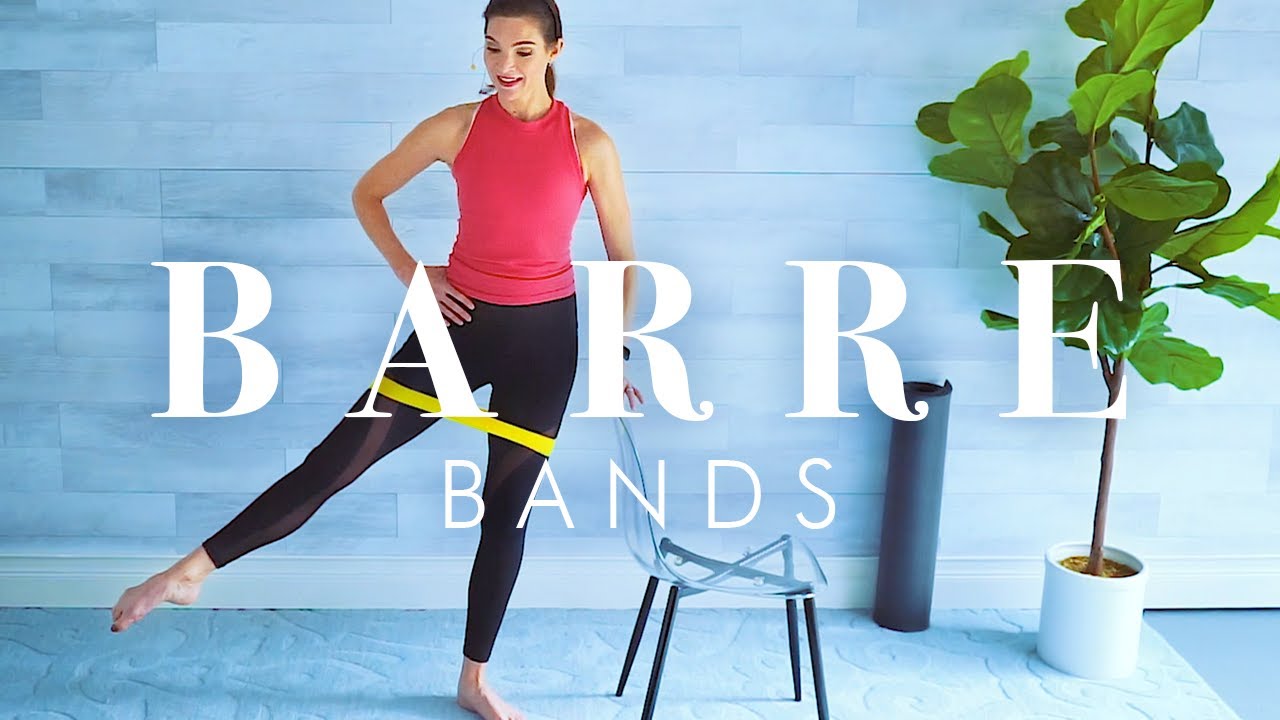 Full Body Barre Workout with Mini Loop Resistance Band // Shape, Tone & Stretch