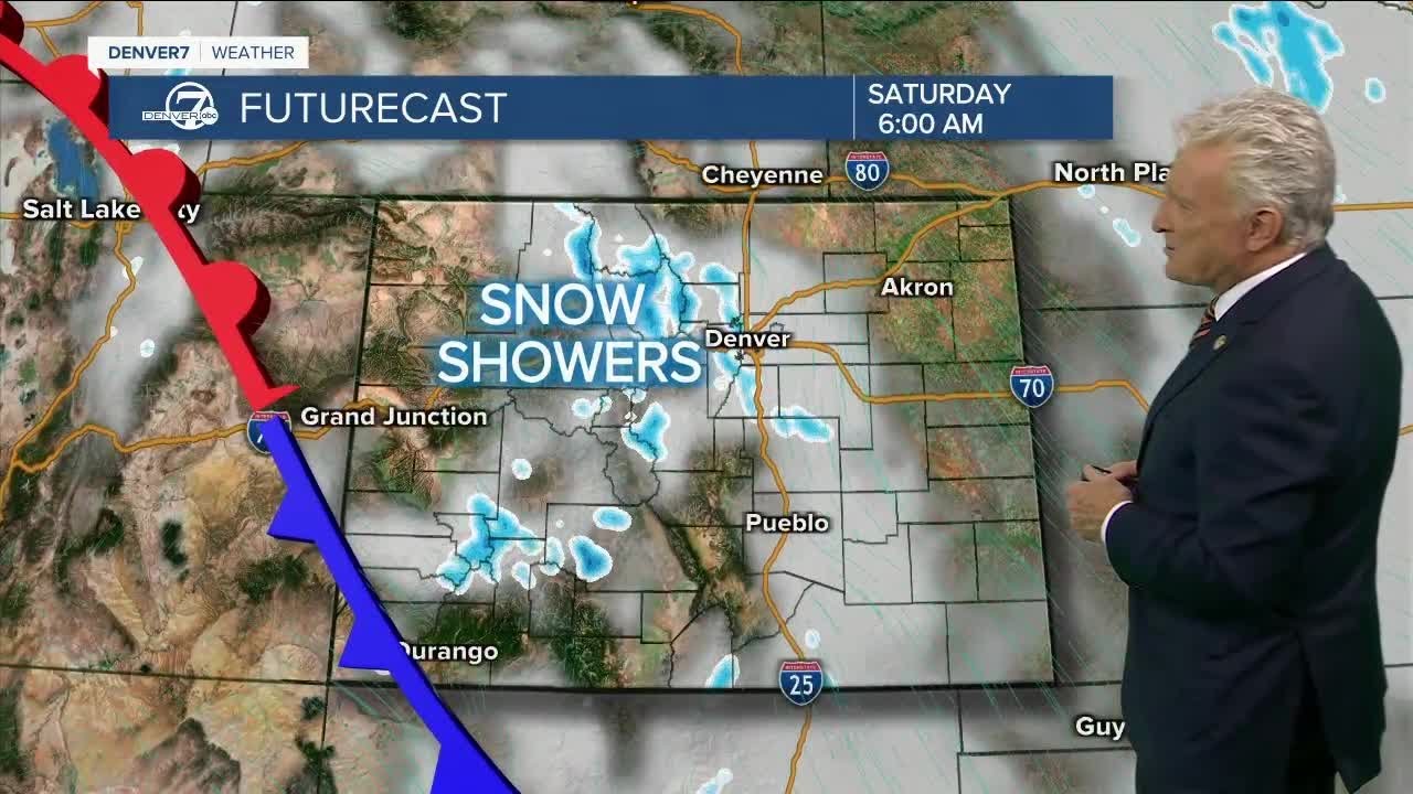Chilly weekend with a series of snow showers on the way - YouTube