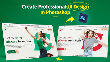 Create Pro UI Design In Photoshop | Adobe Photoshop Tutorials In Hindi