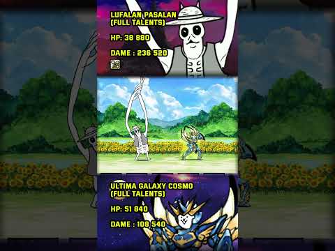 The Battle Cats Lufalan Pasalan Tecoluga Vs Ultima Galaxy Cosmo Shotrs Thebattlecats