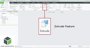 Creo Parametric | Extrude Feature