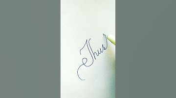 #Thushara# in #cursive writing | requested name #shortsvideo