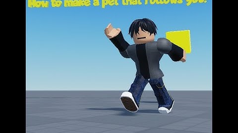 How to make a pet that follows you - Roblox Studio