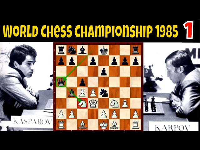 Free Course: Chess Classics You must Know Ep 21, Karpov vs Kasparov, Wch  1985, Game 16, The Octopus Knight from ChessBase India