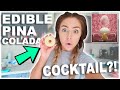 I Tried Making An Edible Pina Colada Doughnut Cocktail !! Success or Disaster?!