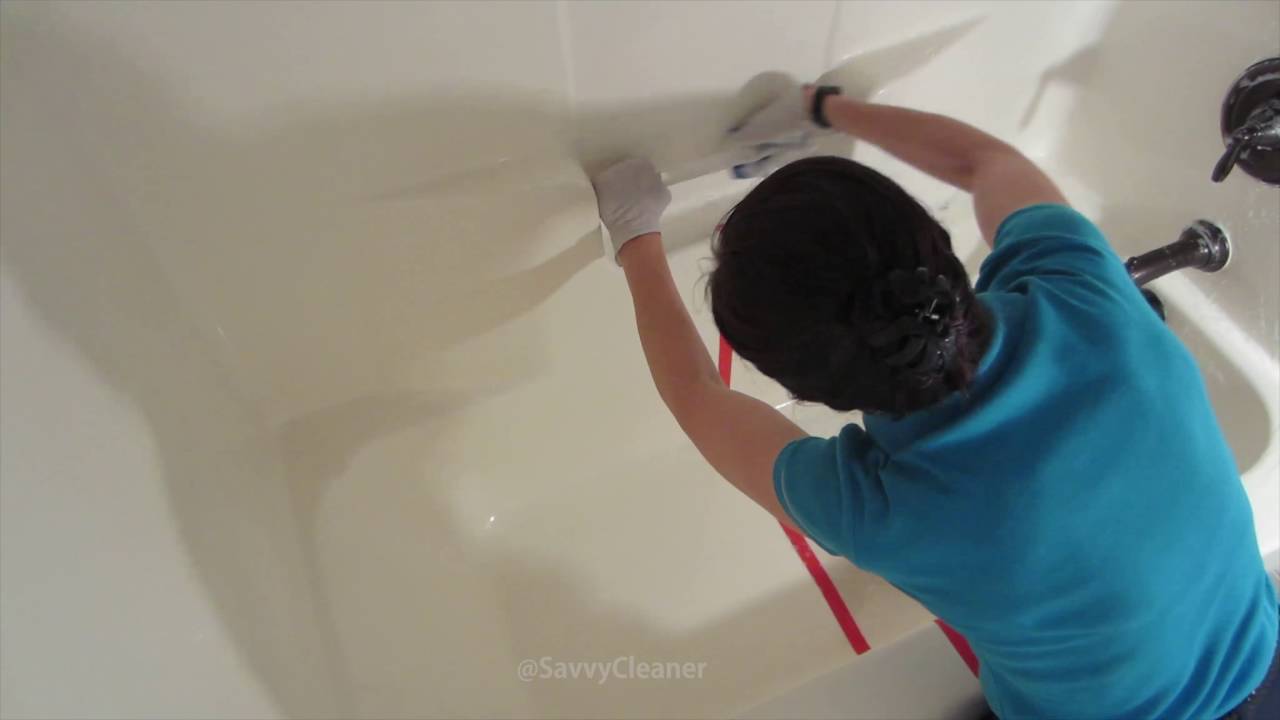 How to clean a filthy tub Dawn and Comet Test YouTube