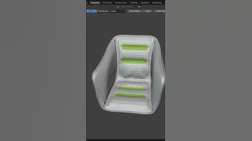 Soft chair in 5 minutes #shorts #blender #blendertutorial #chair