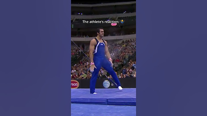 Can’t say he lacked passion😅 #gymnastics #reaction #dismount #coach #athlete