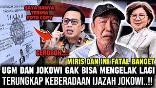 UGM'S SERIOUS BLUNDER, WAS JOKOWI'S DIPLOMA NOT CONFISCATED BY THE REGIONAL POLDA?