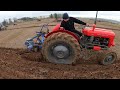 1960 massey ferguson 35 25 litre 3cyl diesel tractor 38 hp with ransomes plough