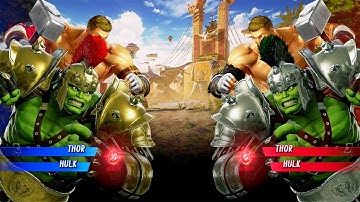 Gladiator Hulk & Thor VS Gladiator Hulk & Thor (Hardest AI) - Marvel vs Capcom: Who is The Best?