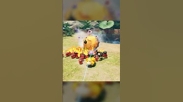 Rock Pikmin DESTROYING Enemies in Pikmin 4 #shorts #gaming #nintendo