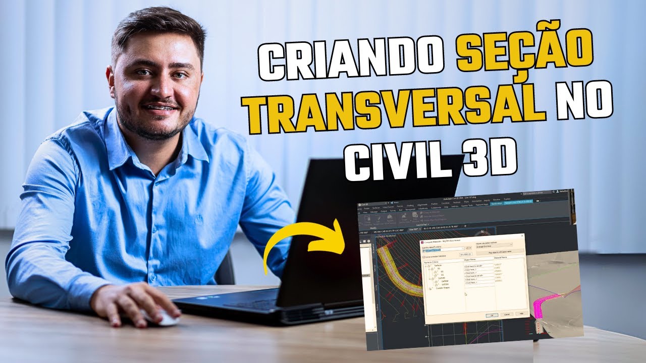 CRIANDO SEÇÃO TRANSVERSAL NO CIVIL 3D