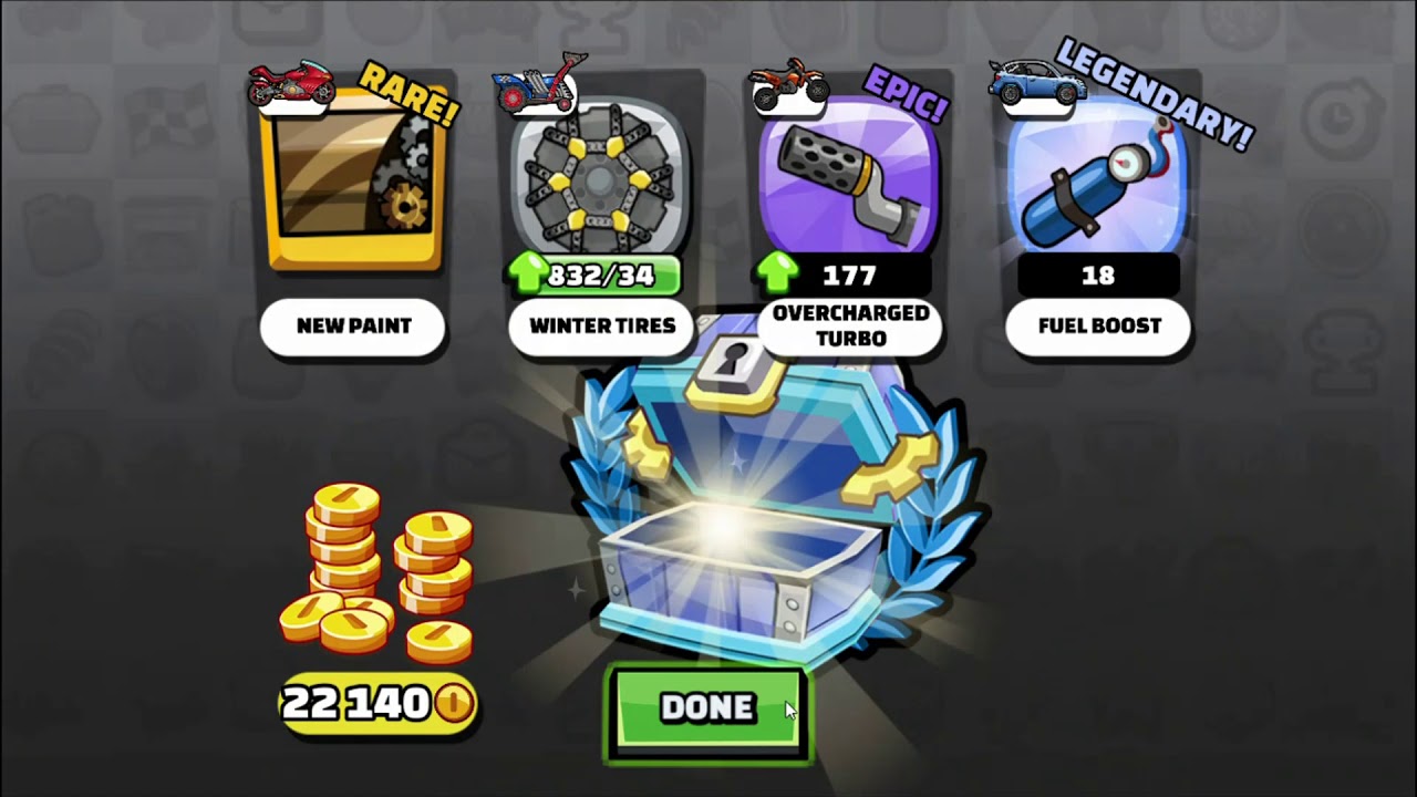 hill climb racing 2 opening legendary chest YouTube