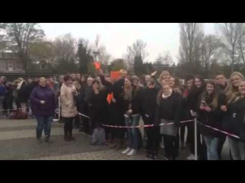 Koningin Máxima bezoekt Nordwin College Leeuwarden